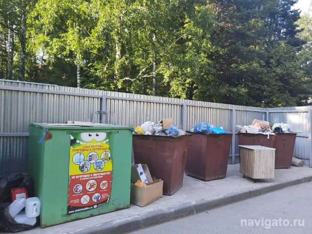 В Советском районе убрали часть контейнеров для сортировки мусора