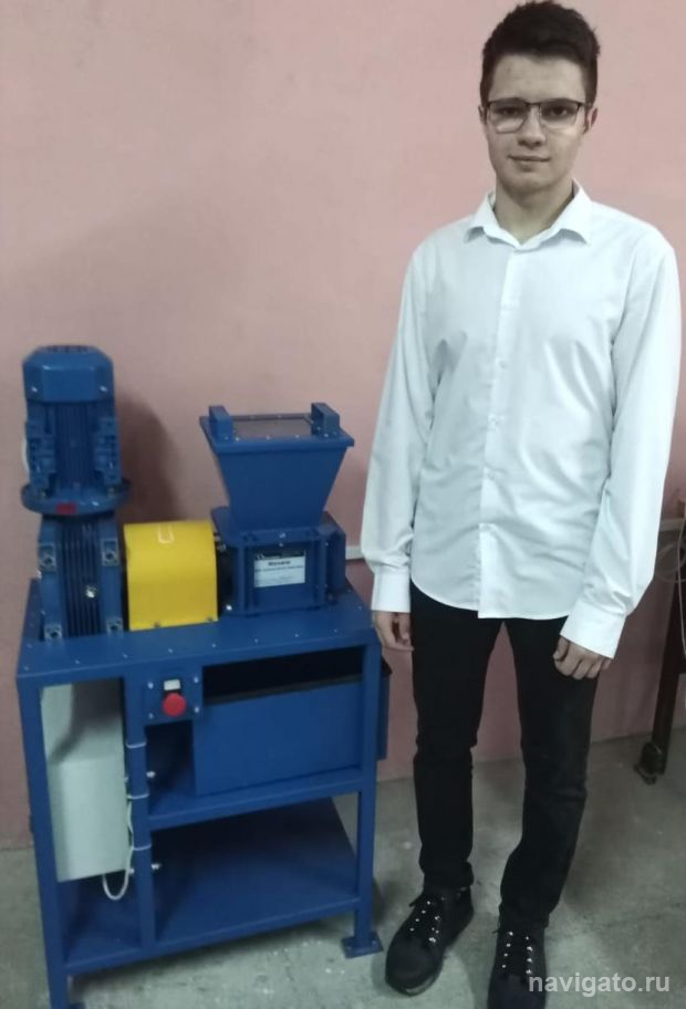 Заводчане сделали установку по переработке пластика по проекту школьников