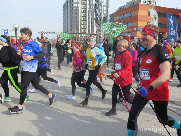 Более полутора тысяч спортсменов участвовали в весеннем полумарафоне