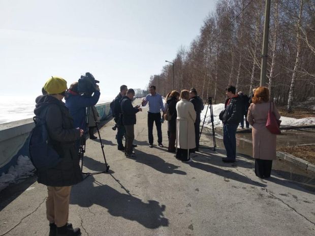На набережной ОбьГЭС состоялся пресс-тур