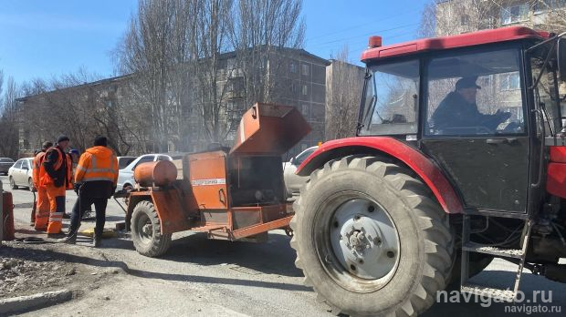 Идёт ремонт Бердского шоссе от Матвеевки до проспекта Строителей
