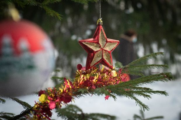 Горожане могут нарисовать елку 1945 года для 3D-открытки