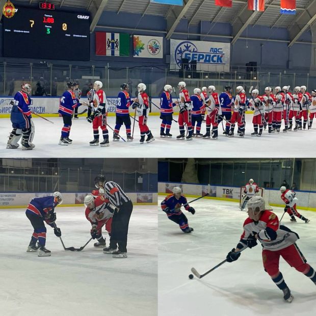 Хоккейная команда НВВКУ победила команду из Саратова